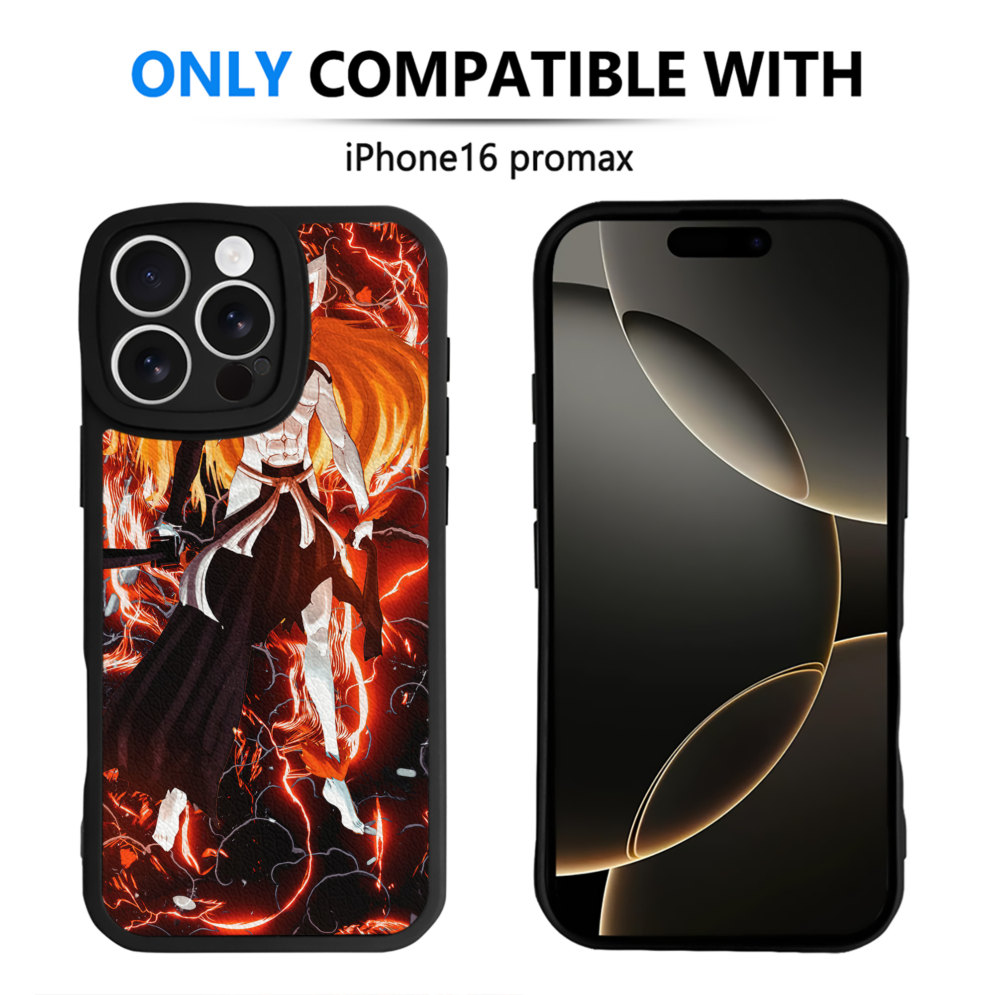 （画像用） ブリーチ BLEACH 【iPhone 16シリーズ対応】シリコンスマホケース（レザー調） 材質：シリコン